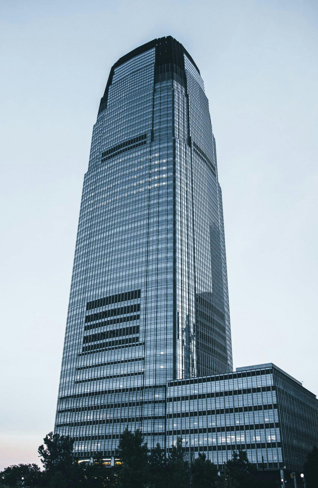 A skyscraper in Jersey City
