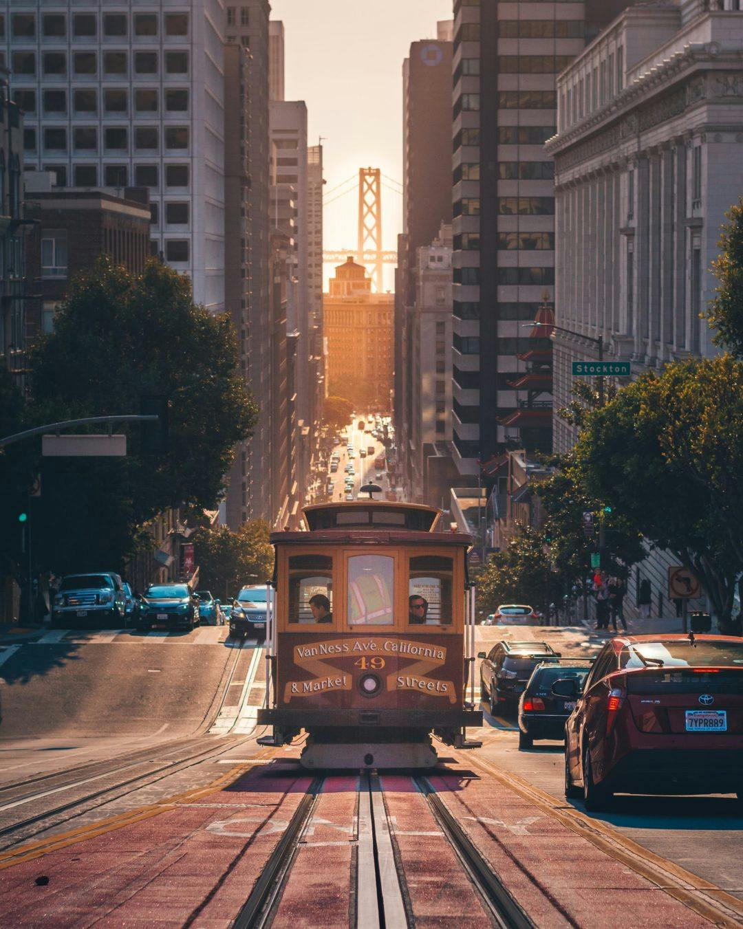 A trolley in San Francisco