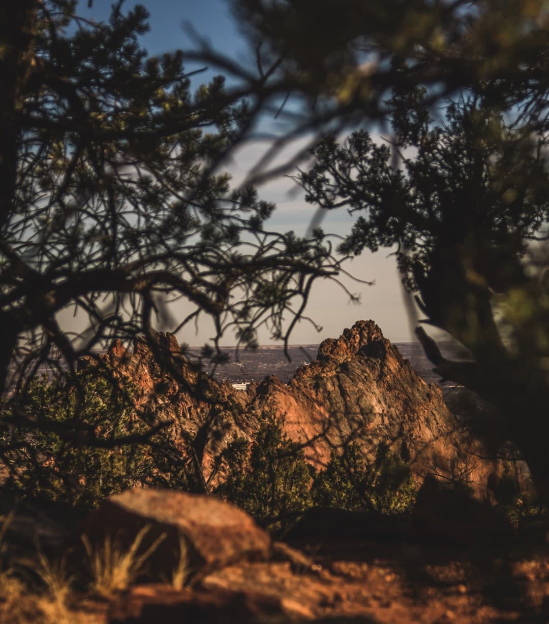 A mountain scene in Colorado Springs