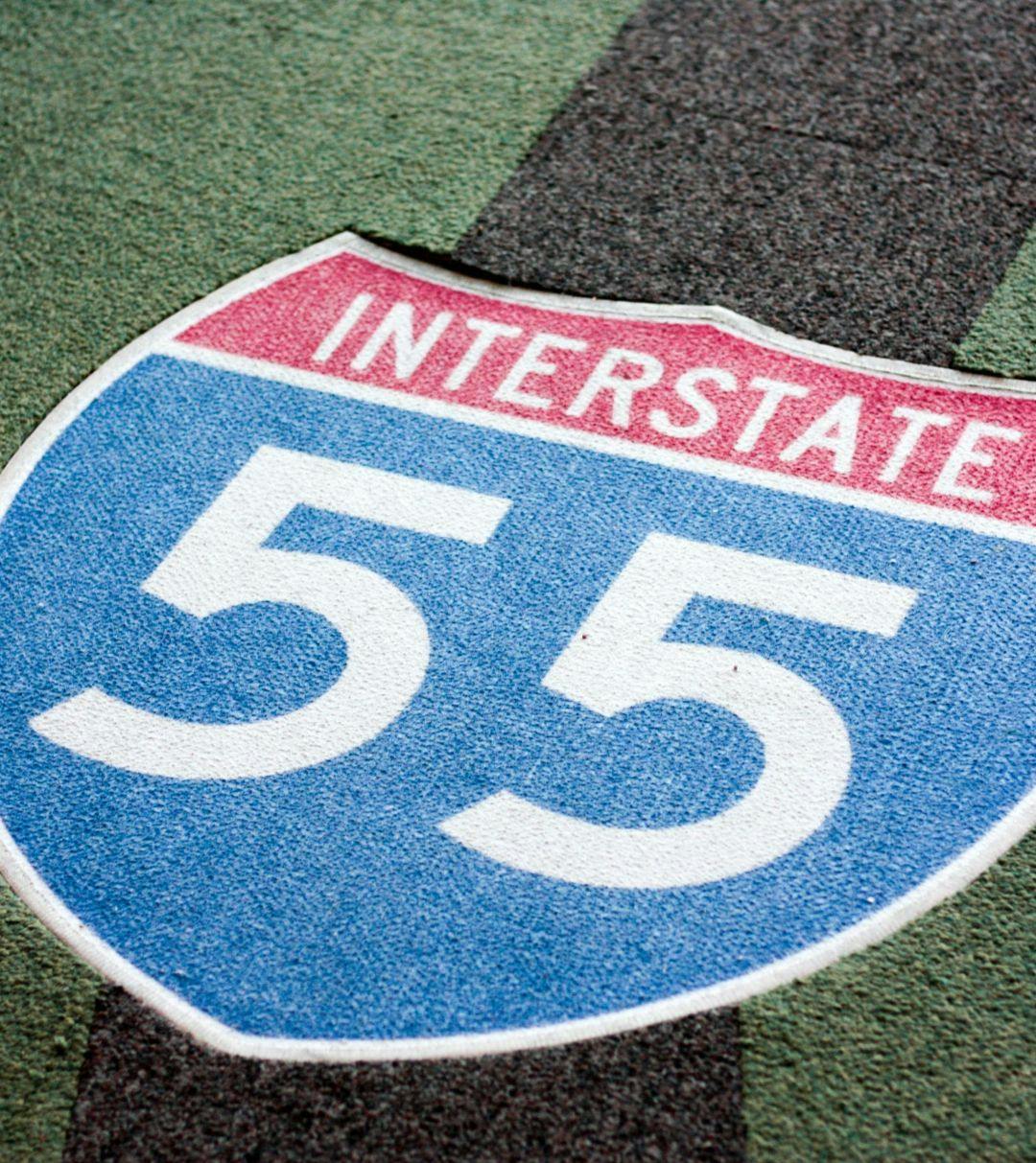 Interstate 55 sign