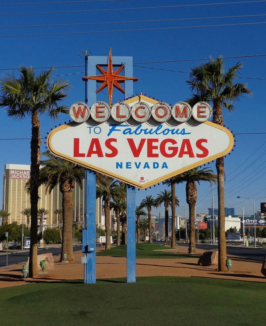 The welcome to Las Vegas sign