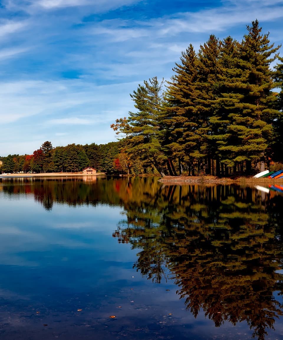 A lake in New Haven