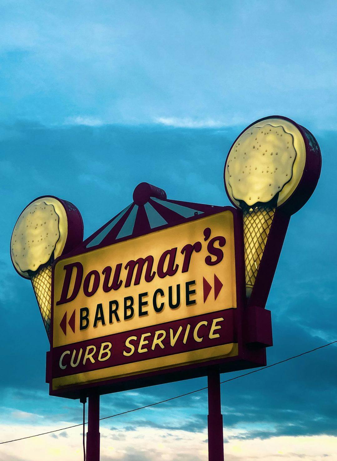 Dourmar's barbecue sign in Norfolk VA