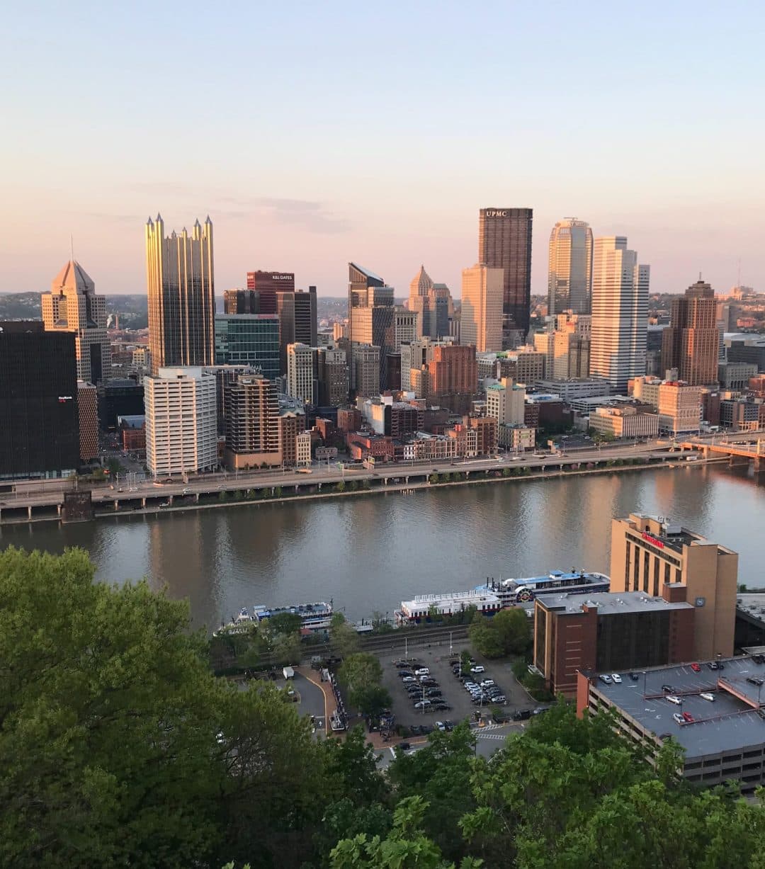 Aerial view of Pittsburgh